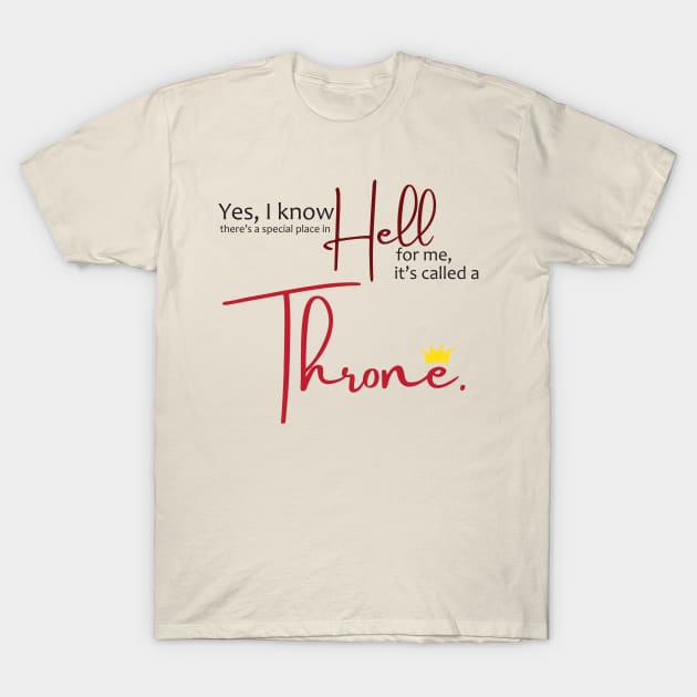 Hell Throne T-Shirt by Valkyrie's Designs